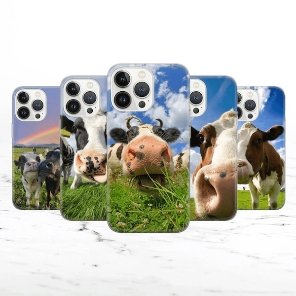 Holy cow Phone Case Cow print Cover for iPhone 15 14 13 12 Pro 11 XR 8 7, Samsung S23 S22 A73 A53 A13 A14 S21 Fe S20, Pixel 8 7 6A