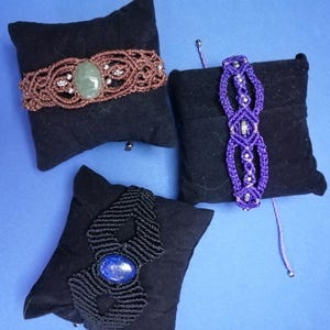 micro macrame bracelet