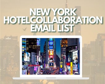 NYC ホテル コラボレーション メール リスト | 旅行連絡先リスト USA | ニューヨーク市 米国 ホリデー スポンサーシップ パートナーシップ SEO | インフルエンサー