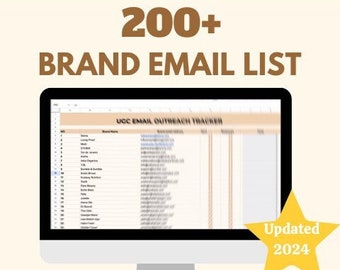 200人のInstagramインフルエンサーブランドのメールリスト、ファッション、ヘア、美容、食品、ウェルネスブランドのコラボレーションのためのブランド連絡先リスト