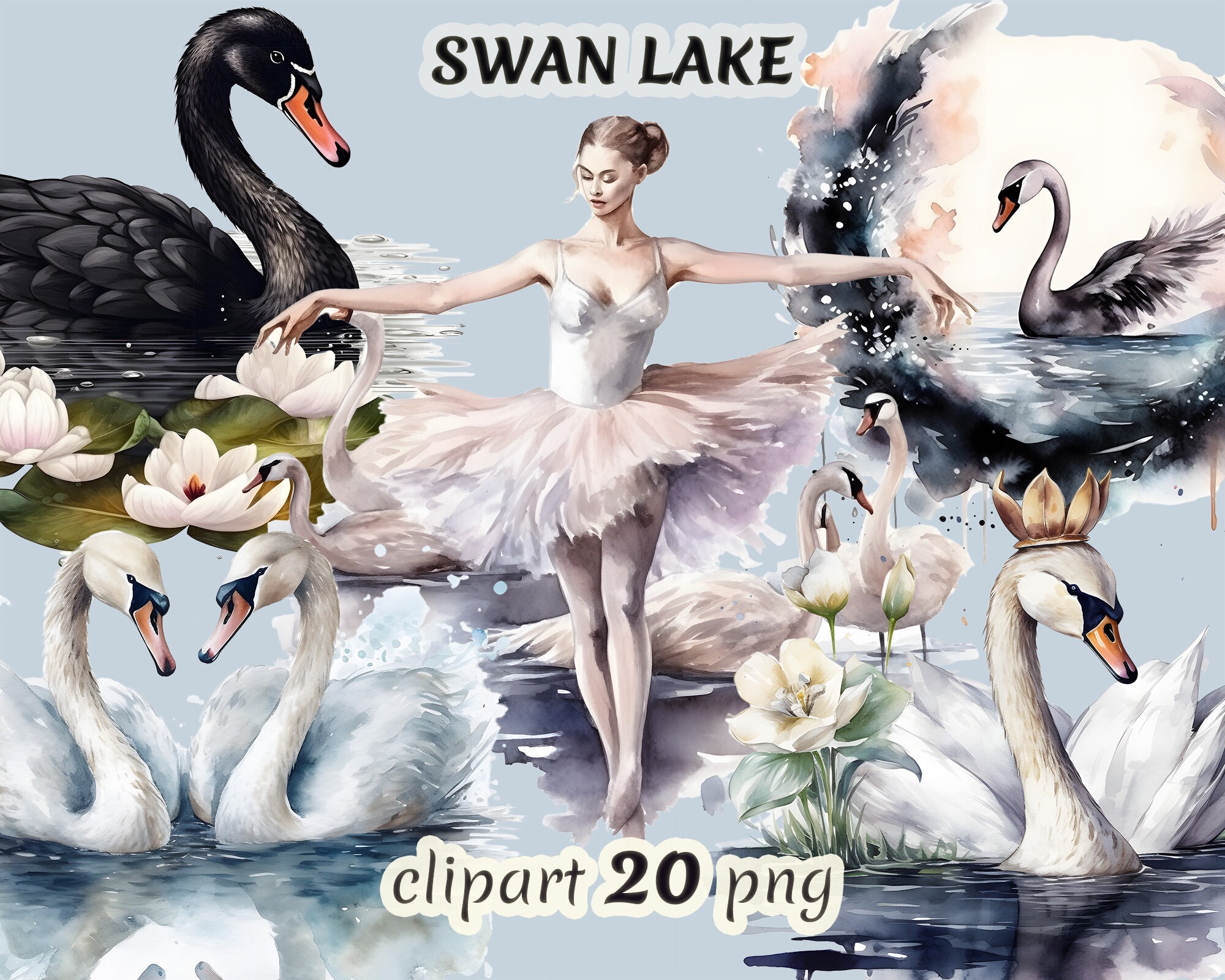 Swan Lake Clipart Png