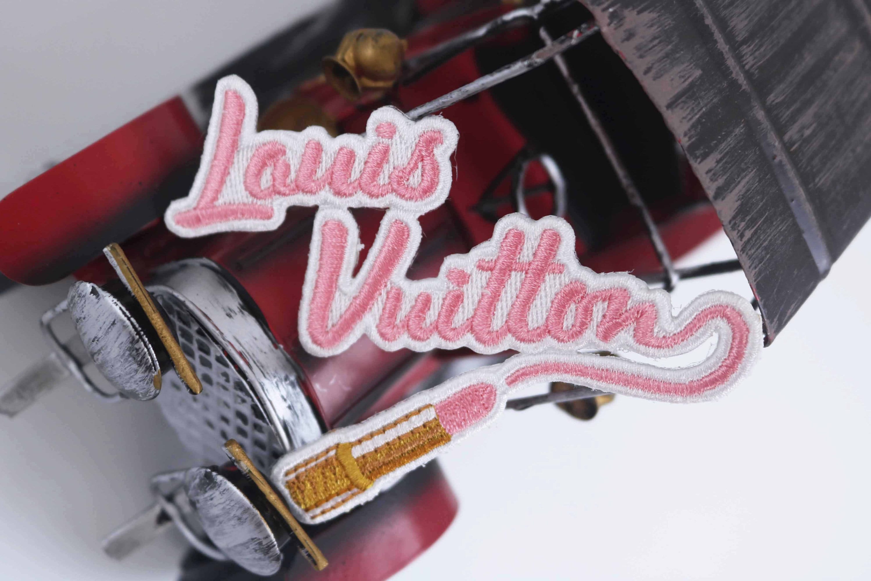 LV Louis Vuitton Logo Dripping Sticker Iron-on – Customeazy