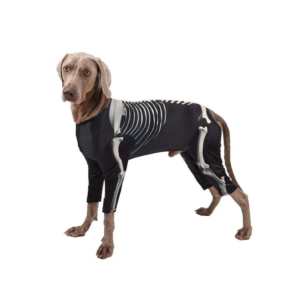 Anniepaw Dog Skeleton Costume Clothes Large Dog Costumes Etsy