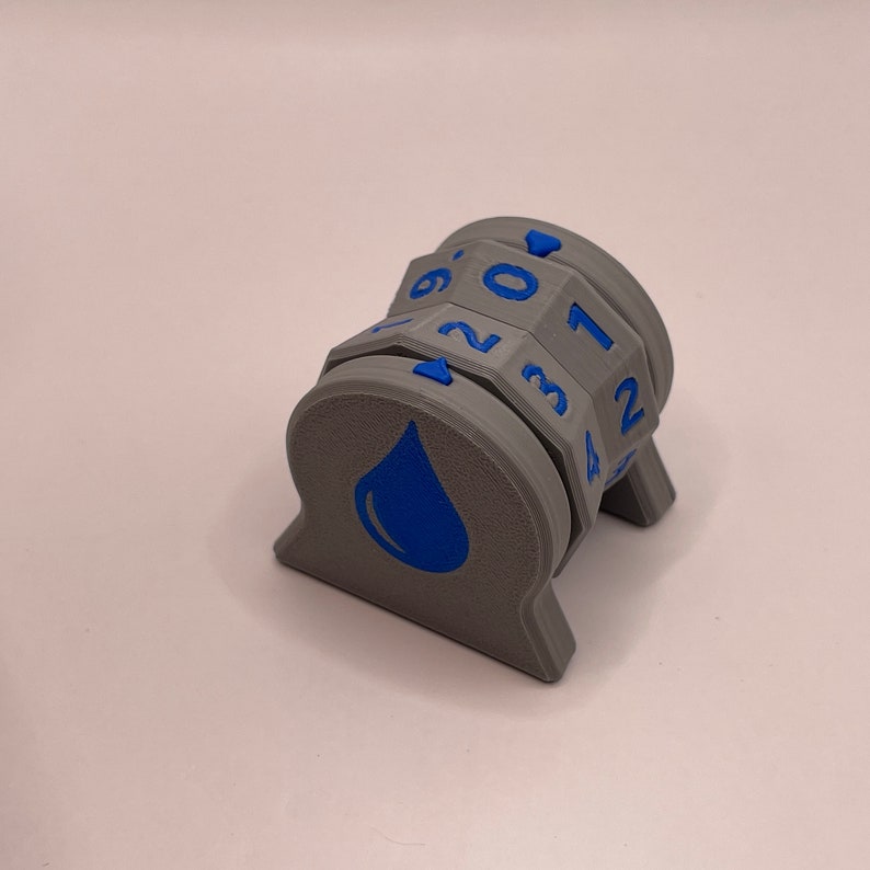 3D Printed Magic the Gathering Spindown Life Counters Gray Version With ...
