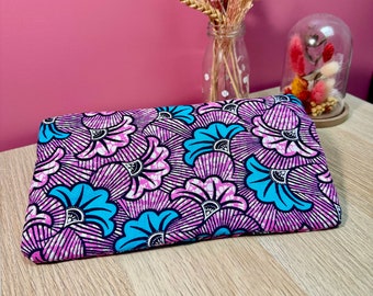 Pochette matelassée en Wax taille M