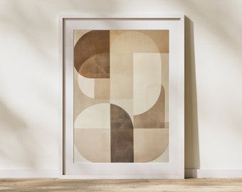 Neutral Wall Art Minimal Wall Art Abstract Painting Wall Art Mid Century Modern Wall Art Japandi Wall Art Digital Download Wall Art