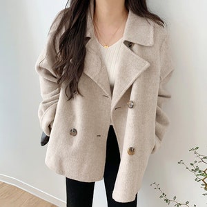 Boiled Wool Womens Coat Etsy Australia