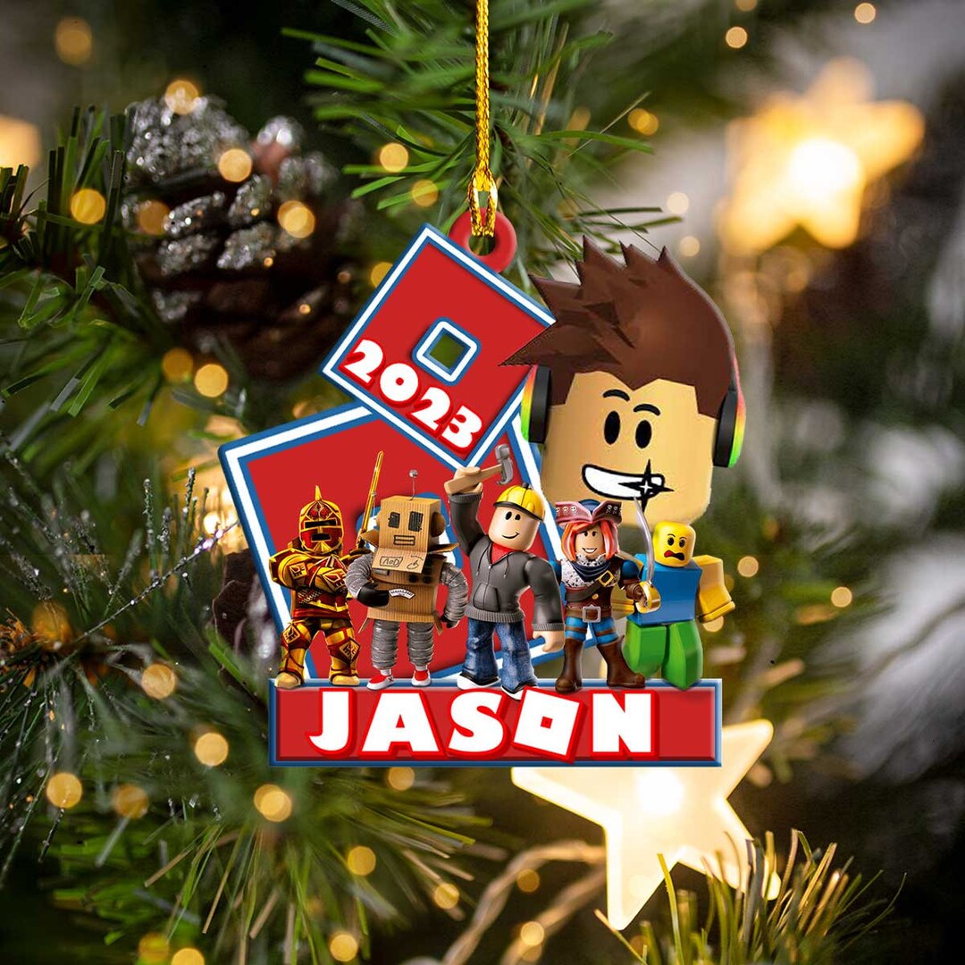 Personalized Roblox Ornament 2023 Video Gaming Ornament Etsy