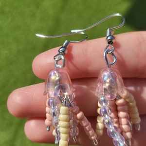 Peach Jellyfish Earrings