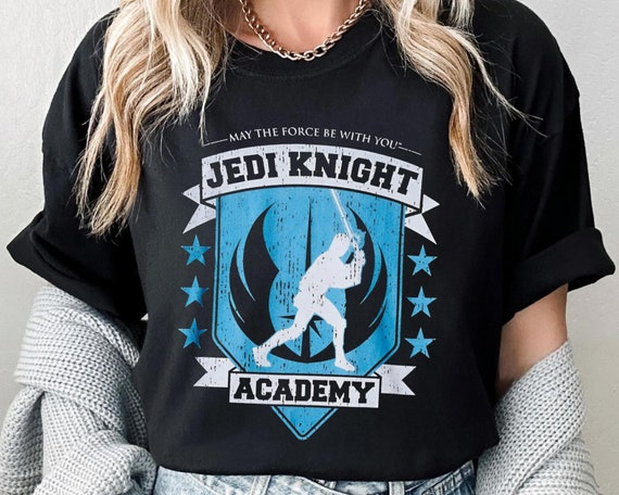 Vintage Star Wars Jedi Knight Academy Shirt, May The Force Be With You, Galaxy&#39;s Edge Tee, Star Wars Birthday Gift, Disneyland Family Trip
