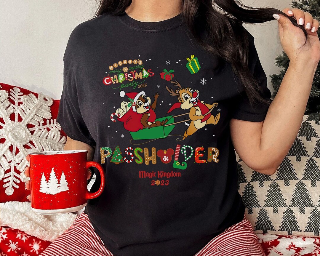 Mickey's Very Merry Christmas Party Passholder Chip N Dale Etsy