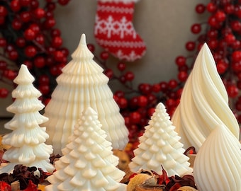Christmas Tree Candles | Handmade Candles | Christmas Gift | Ornaments ...
