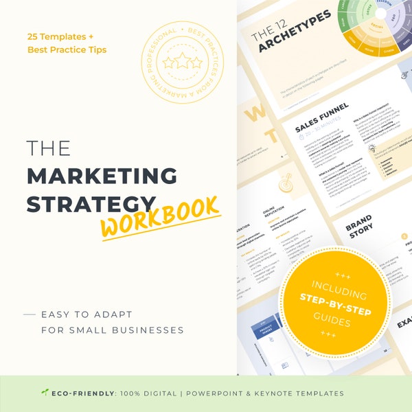 NEW: Marketing Strategy Workbook | Marketing Planner | Small Business Plan | Digital Marketing Template | Marketing Checklist | How to Guide