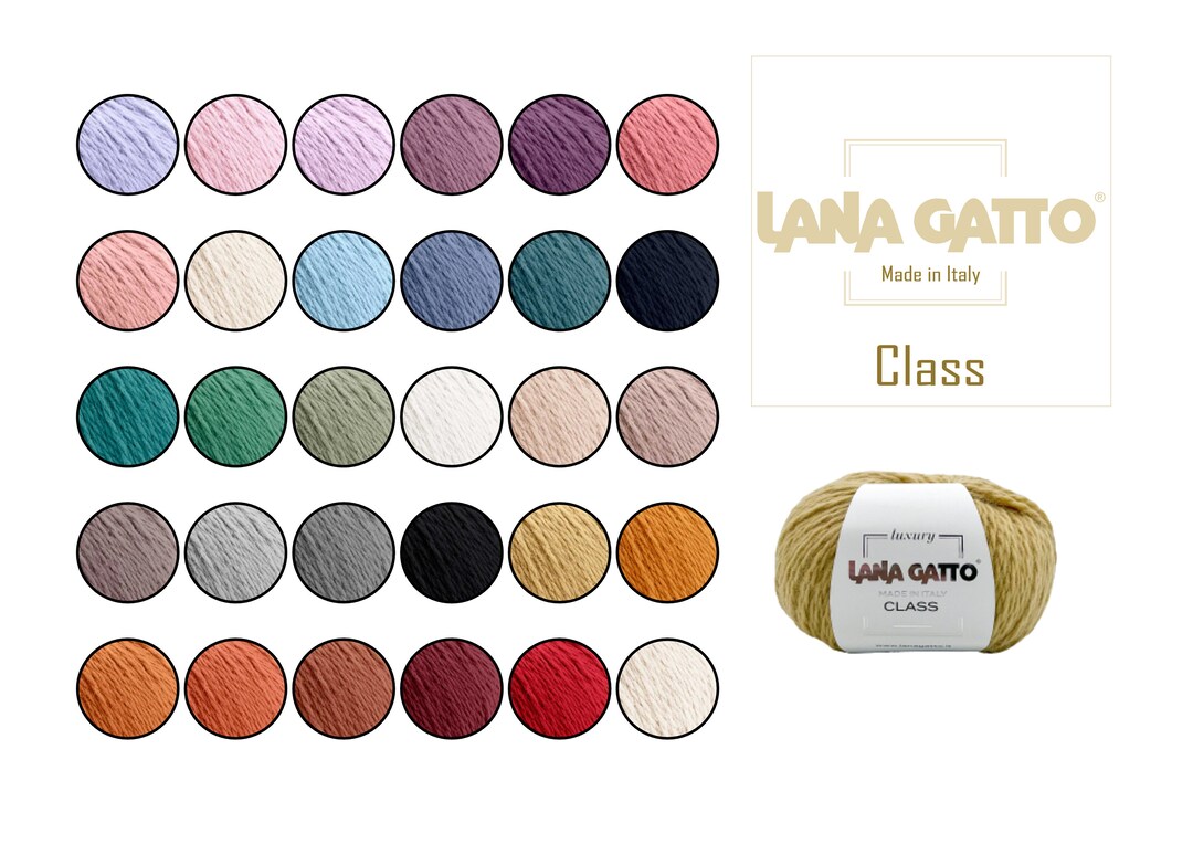  Angora Wolle von LANA GATTO Class Garn aus Angora und Merinowolle Illustration 