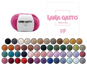 LANA GATTO VIP Cashmere - Merino wool for knitting or crocheting. Luxurious wool from Italy.