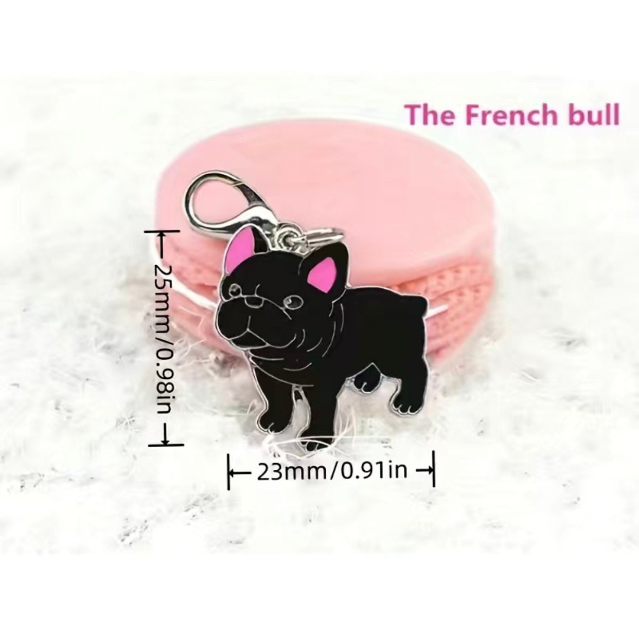 This French Bulldog bag charm is too cute