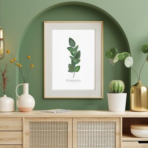 Oregano Herb Digital Print - Botanical Herb Flower Digital Print - Oregano Herb - Instant Downloadable - Art Printable for Home Decor