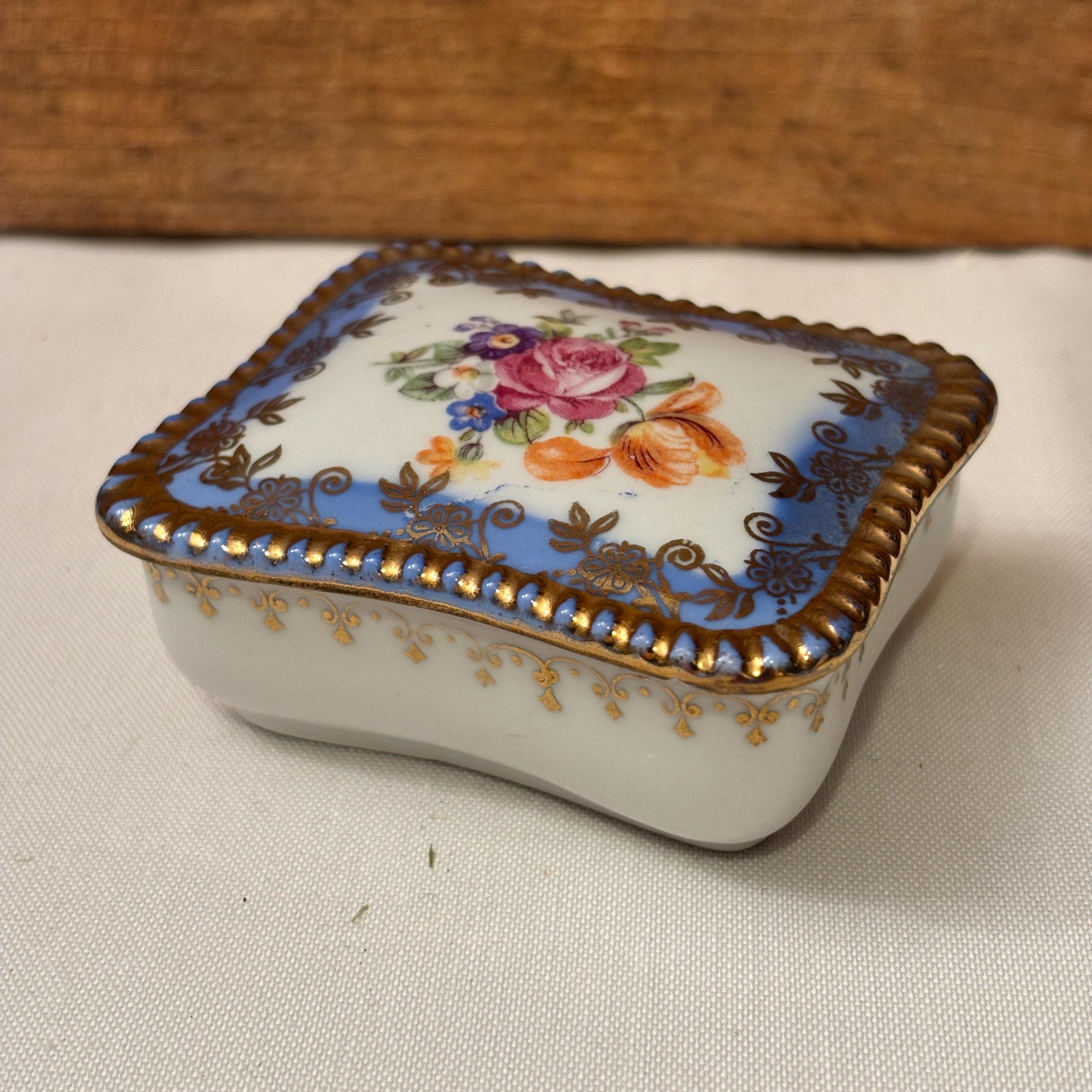 Dresden Trinket ドレスデン葉型器 Dresden Trinket Box - Etsy UK