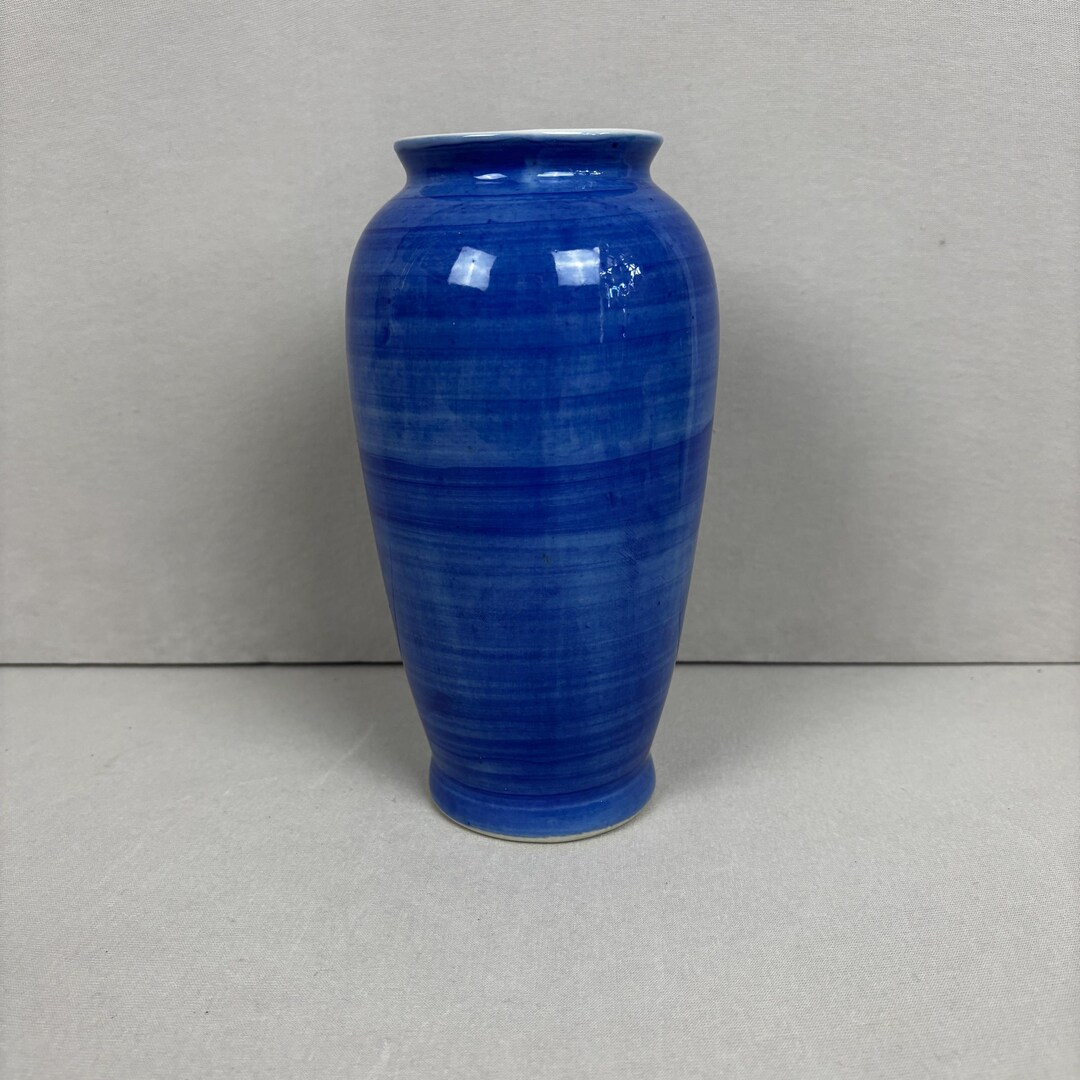 Cobalt Blue Ceramic Vase – Wheel Thrown Studio Pottery - Etsy