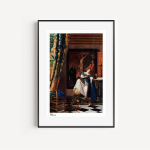Vermeer famous art prints download wall art, famous artist oil painting, famous abstract art modern,  printable museum art, vintage art