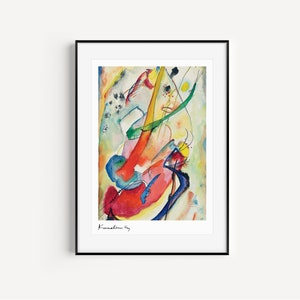 Kandinsky famous art print digital download wall art, famous artist painting, famous abstract art, printable vintage wall art, abstract art