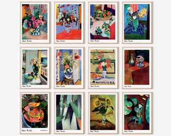 Matisse Gallery Wall Art Prints: Set of 12 Exhibition Prints (Digital Download)
