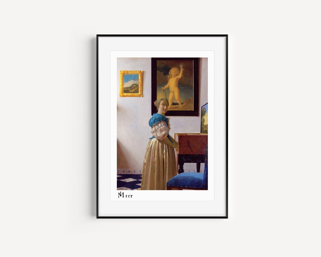 Vermeer Famous Art Print Download Wall Art Famous Artist Oil Etsy