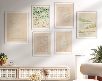 Vintage Japanese Art Print Set: Landscape Gallery Wall (Digital Download)