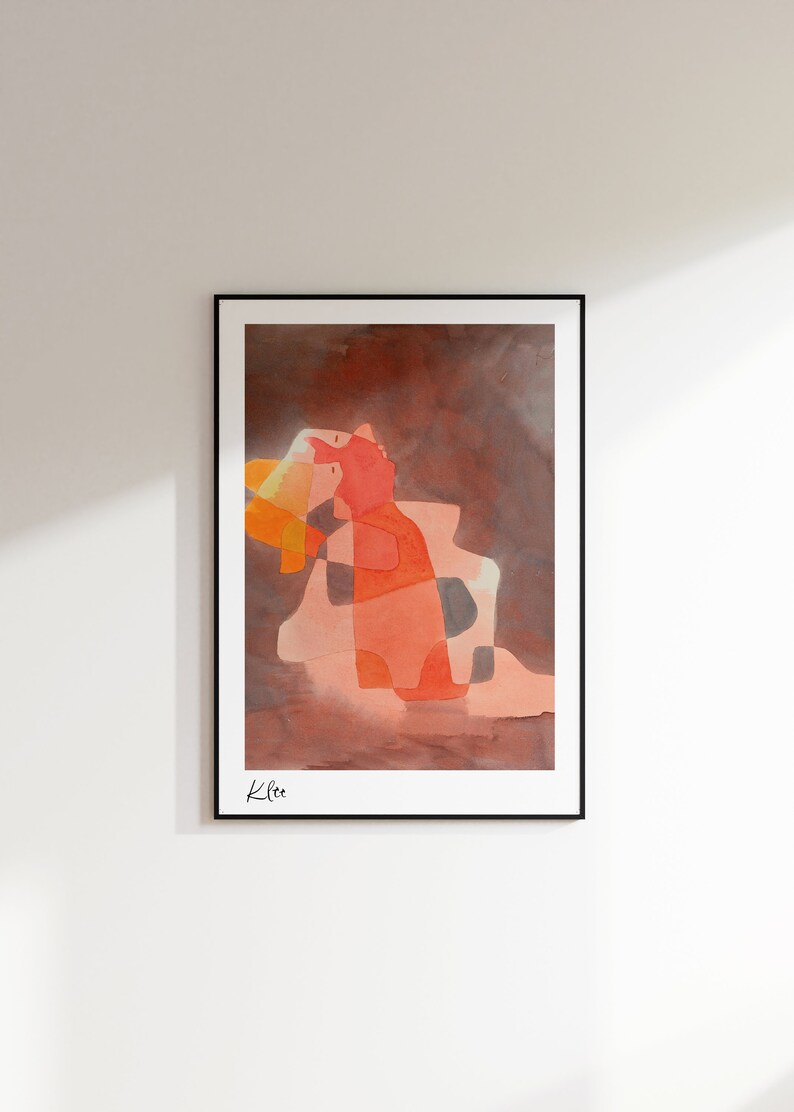 1art1 Paul Klee Poster 'Zwei Kamele Und Ein Esel' – Kunstdruck 50x40 Cm, Detailreich & Farbintensiv