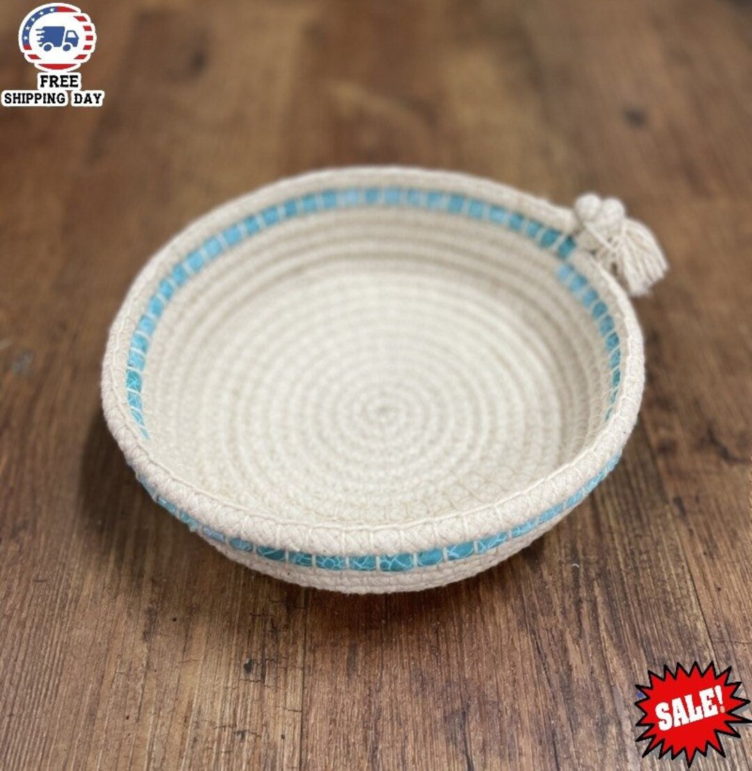 Rope Coil Basket Etsy