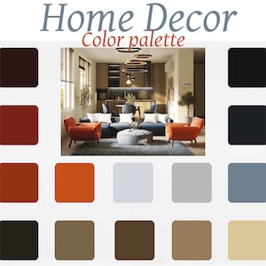 Home Color Code Home Decor Colour Palette | With HEX Codes | ACO File for Photoshop - Etsy