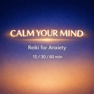 Reiki for Anxiety Relief | Stop Overthinking | Calm Your Mind | Distance Energy Healing Session | Stress & Panic Support + Affirmations PDF