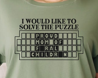 Proud Mom Of Feral Children, SVG, PNG, Wheel of Fortune, Funny Mom, Funny Family, Funny Mom svg, Mom Life, Funny Svg, Feral, Parenting, Mom