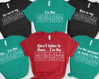Funny Family Shirts, Funny Family SVG, SVG, PNG, Favorite, Matching Family, Favorite Child, Group Christmas SVGs