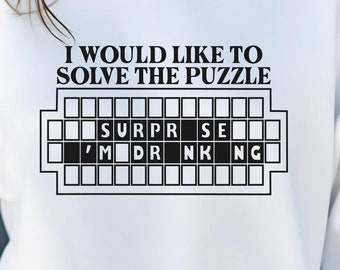 Surprise I'm Drinking SVG: Funny Party Shirt Design (Digital Download)