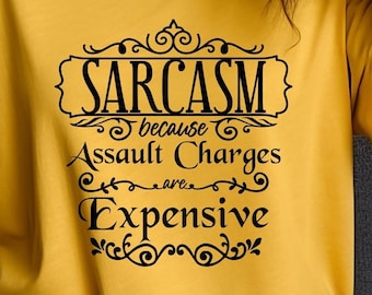 Cita sarcástica SVG PNG: Diseño de camiseta sarcástica divertida (descarga digital)