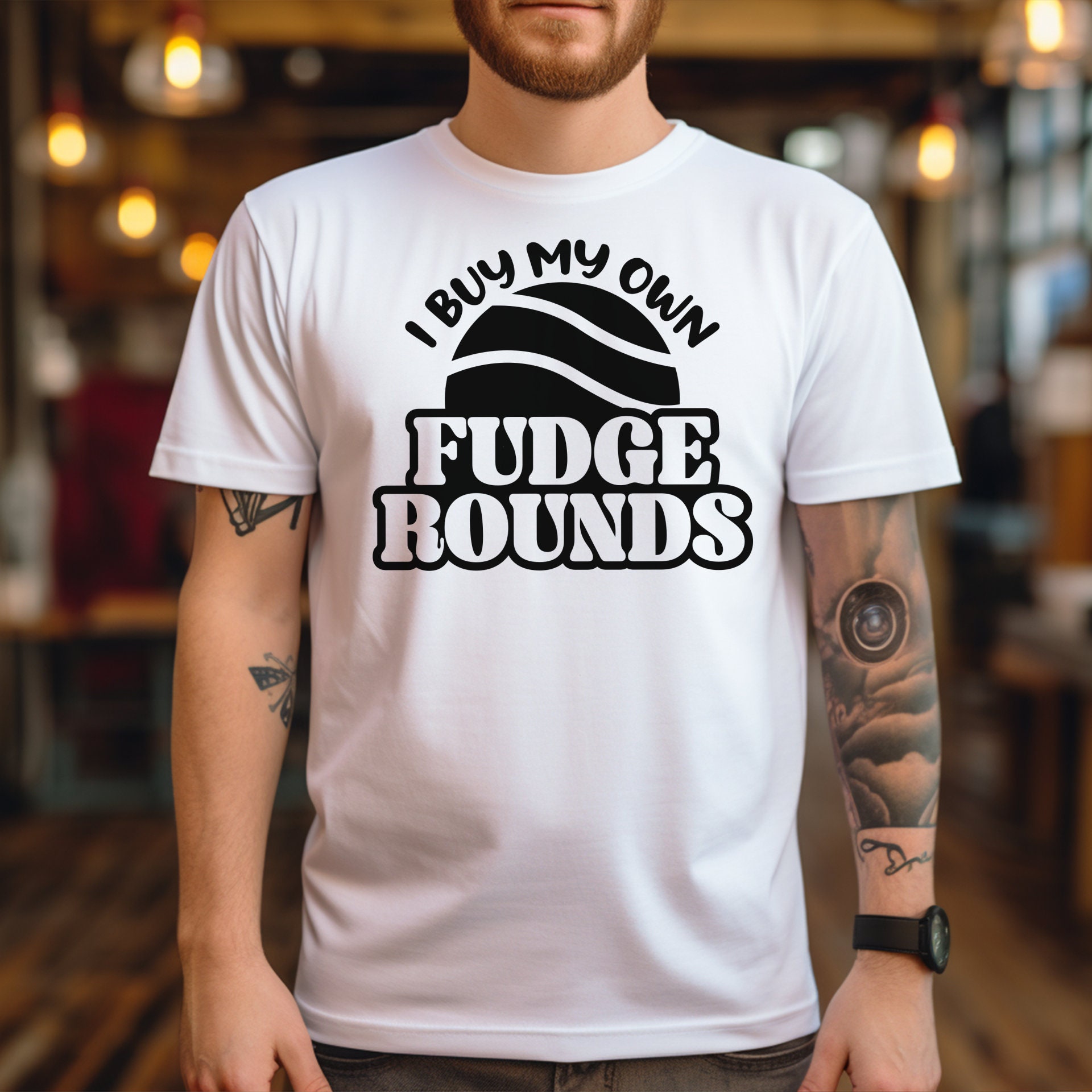 I Buy My Own Fudge Rounds, SVG, PNG, EPS, Rich Men North of Richmond