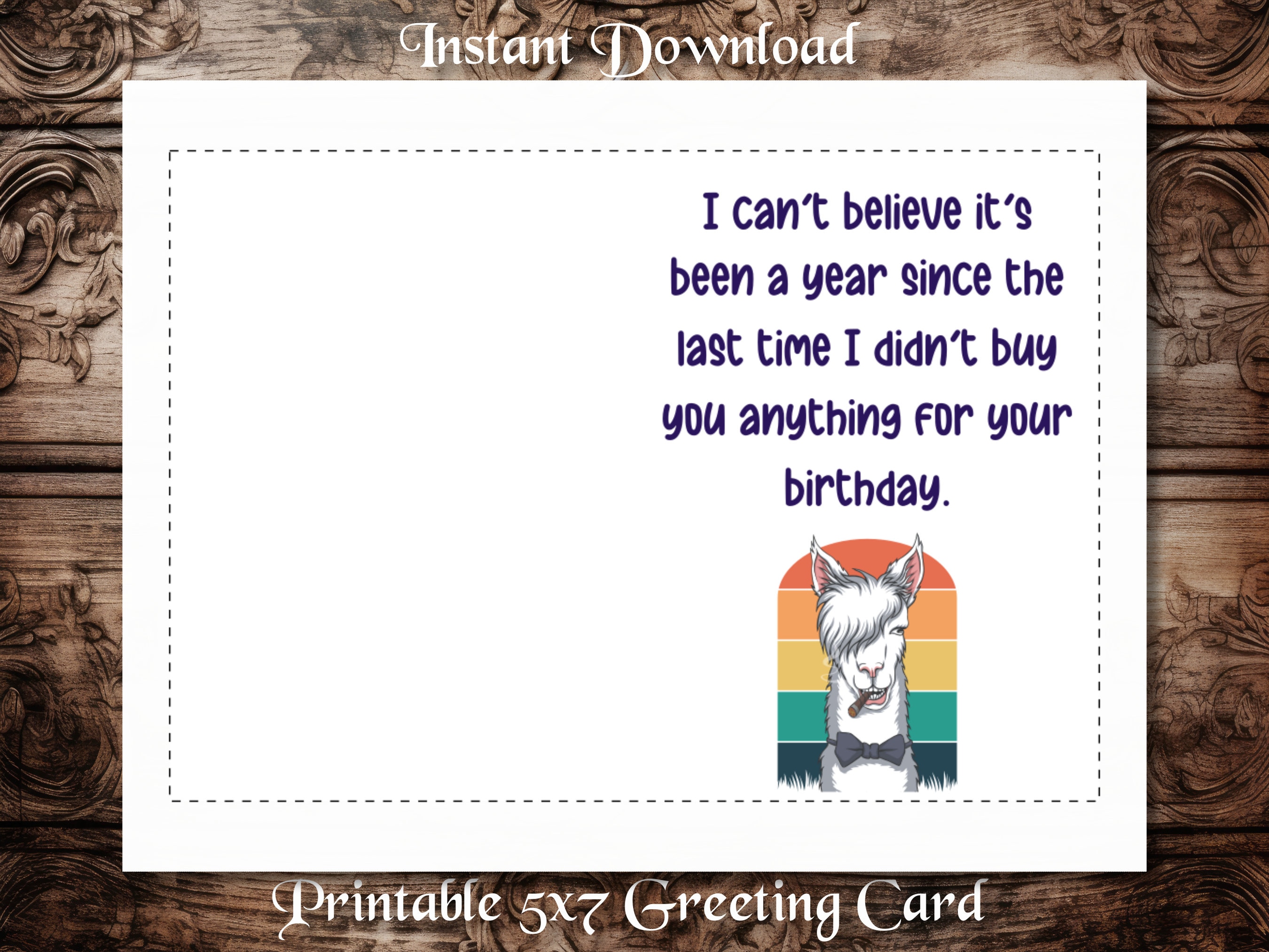 Funny Printable Birthday Card for Family and Friends Cool - Etsy