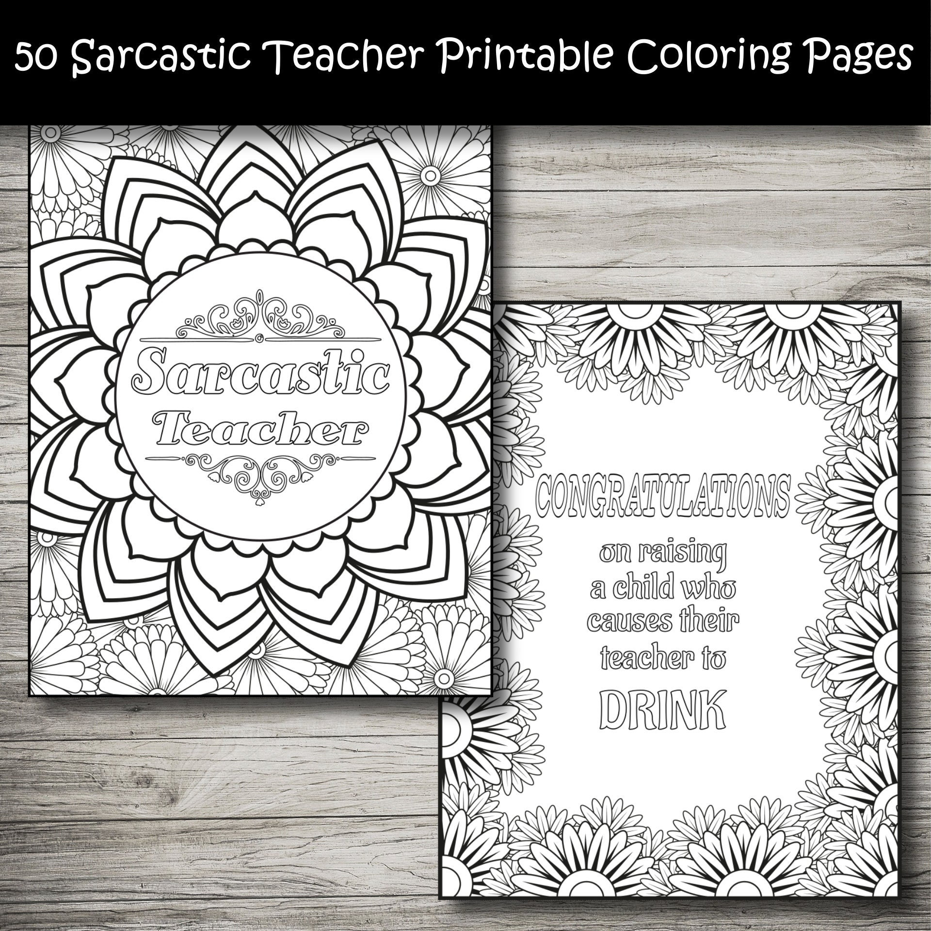 INSTANT DOWNLOAD Teacher Appreciation Day Blank Name Card Coloring Page  Printable Bouquet of Flowers Heart Craft Coloring Activity DIY Kids 