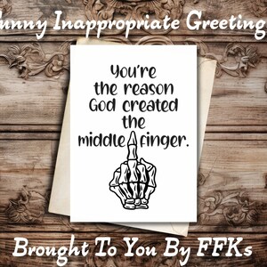 Funny Inappropriate Printable Greeting Card Birthday - Etsy