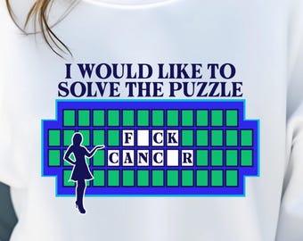 Fuck Cancer – Wheel of Fortune Style Digital Design | Digital Download | Wheel of Fortune PNG | Cancer PNG | Survivor Png | Fuck Cancer PNG