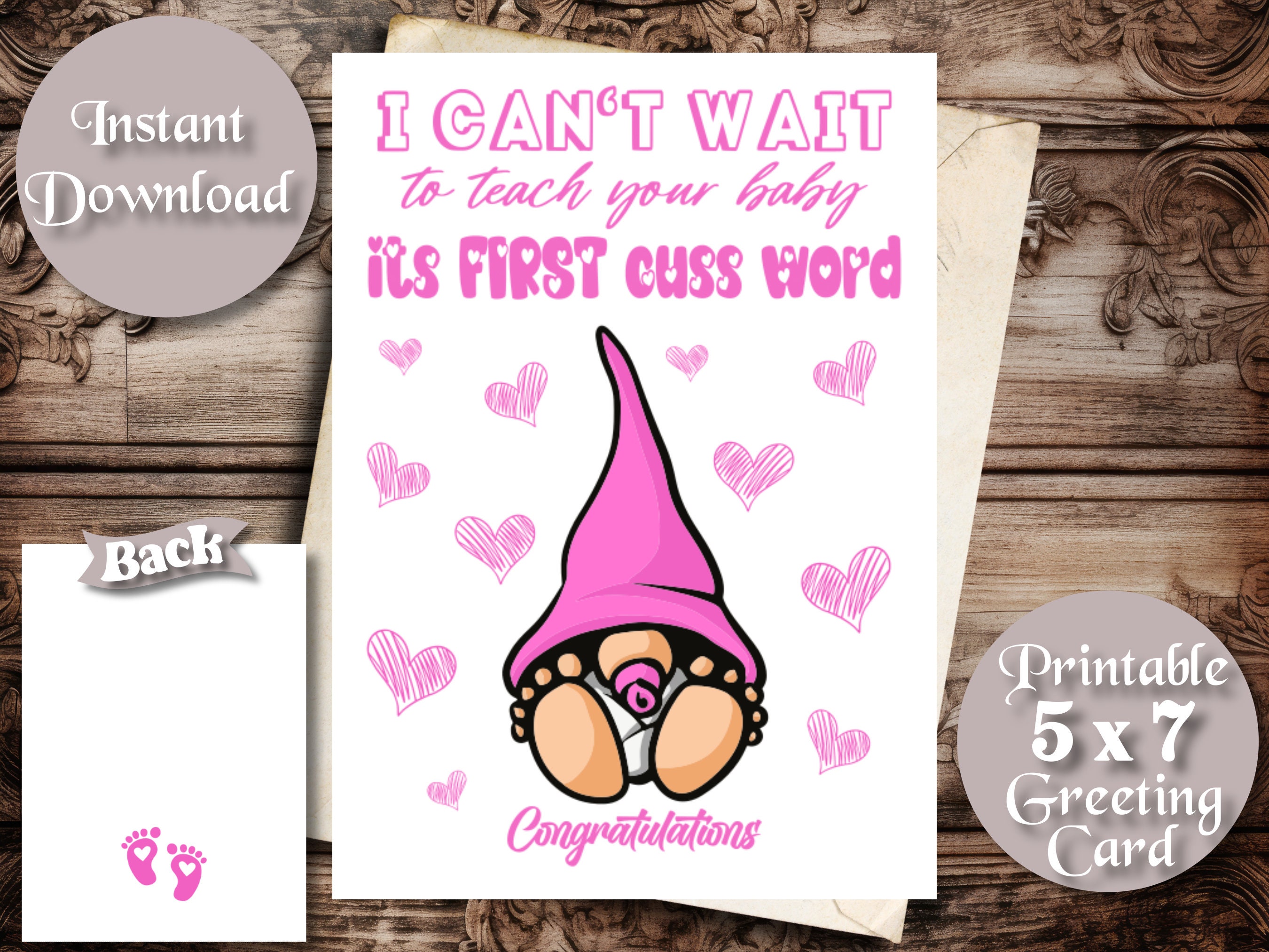 I Can't Wait to Teach Your Baby Its First Cuss Word Etsy
