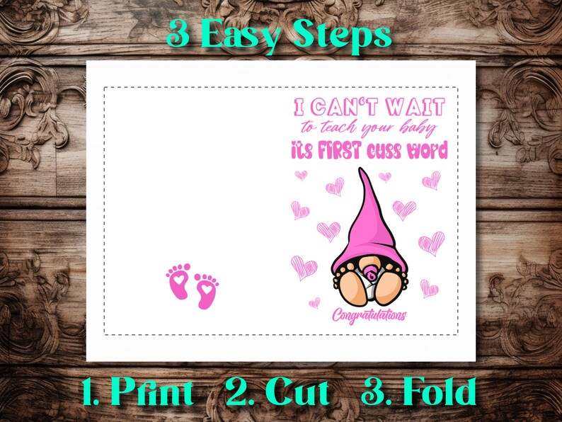 I Can't Wait to Teach Your Baby Its First Cuss Word Etsy