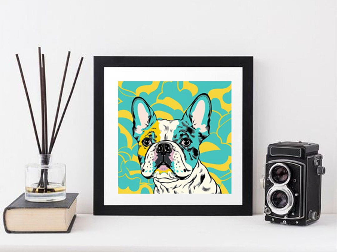Pop Art French Bulldog Wall Art Etsy