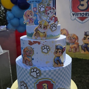 Kit Party Paw Patrol Personalizzato – Decorazioni Compleanno Bambini, Inviti, Topper, Gadget e Box Feste a Tema