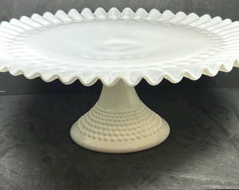 ヴィンテージ フェントン シルバー クレスト ケーキプレート - ミッド