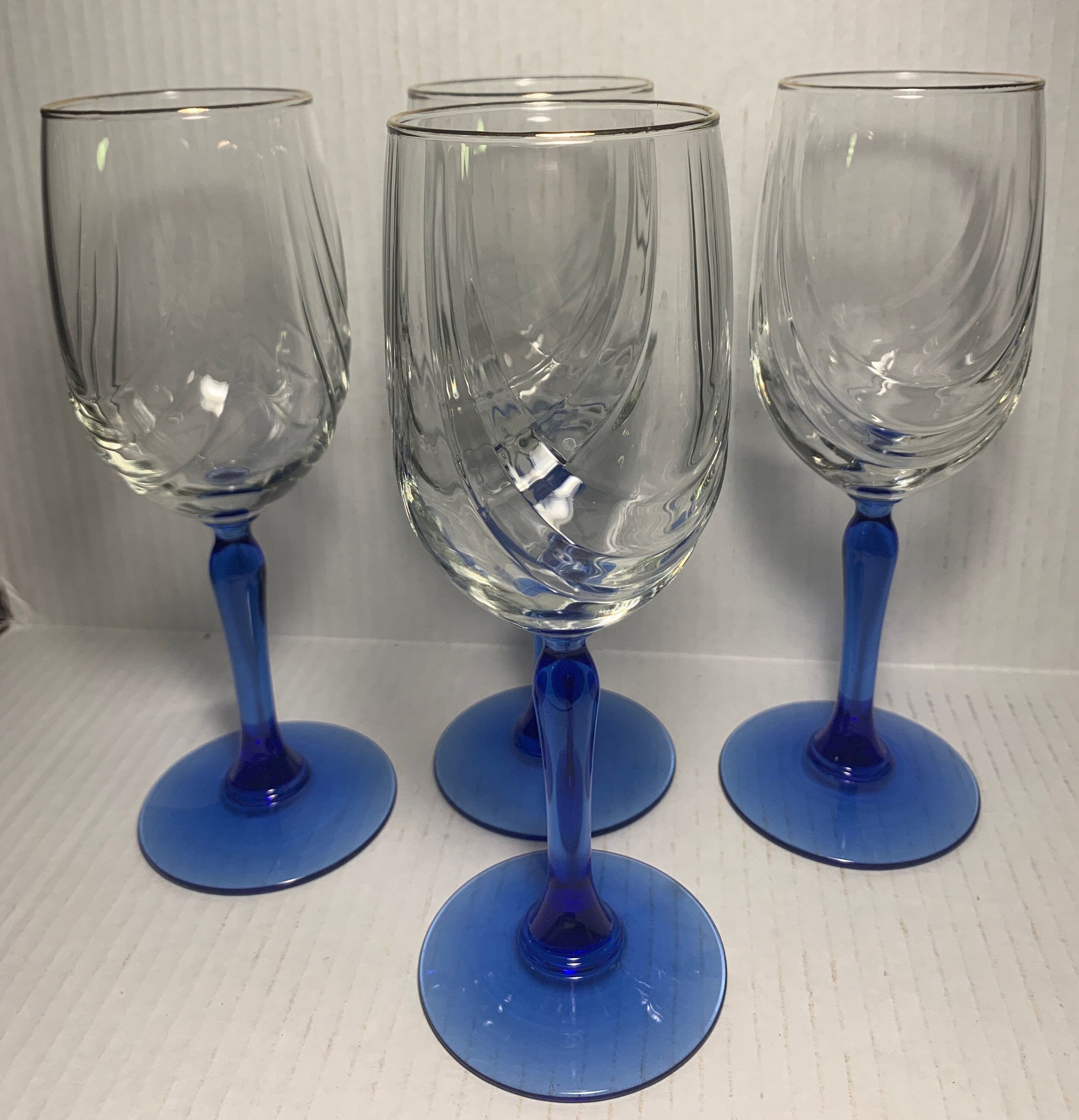 Set of 4 Lenox Tuscany Primavera Stemless White Wine Glasses Only 1 Set  Left Free Shipping 