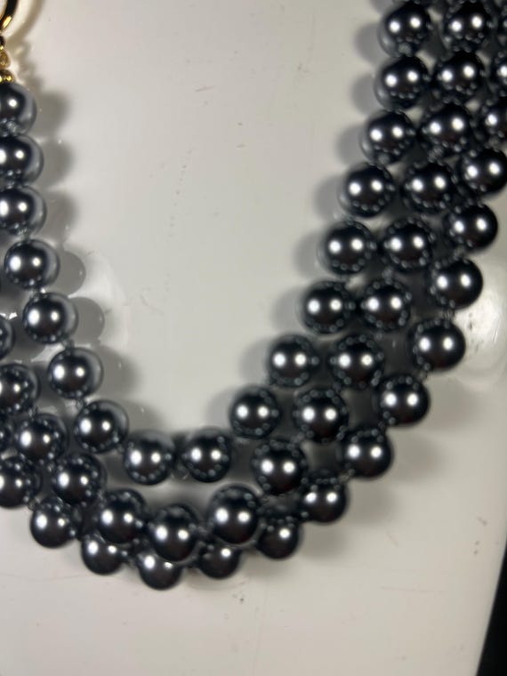 Vintage KJL Kenneth Jay Lane Vintage KJL  Charcoa… - image 4