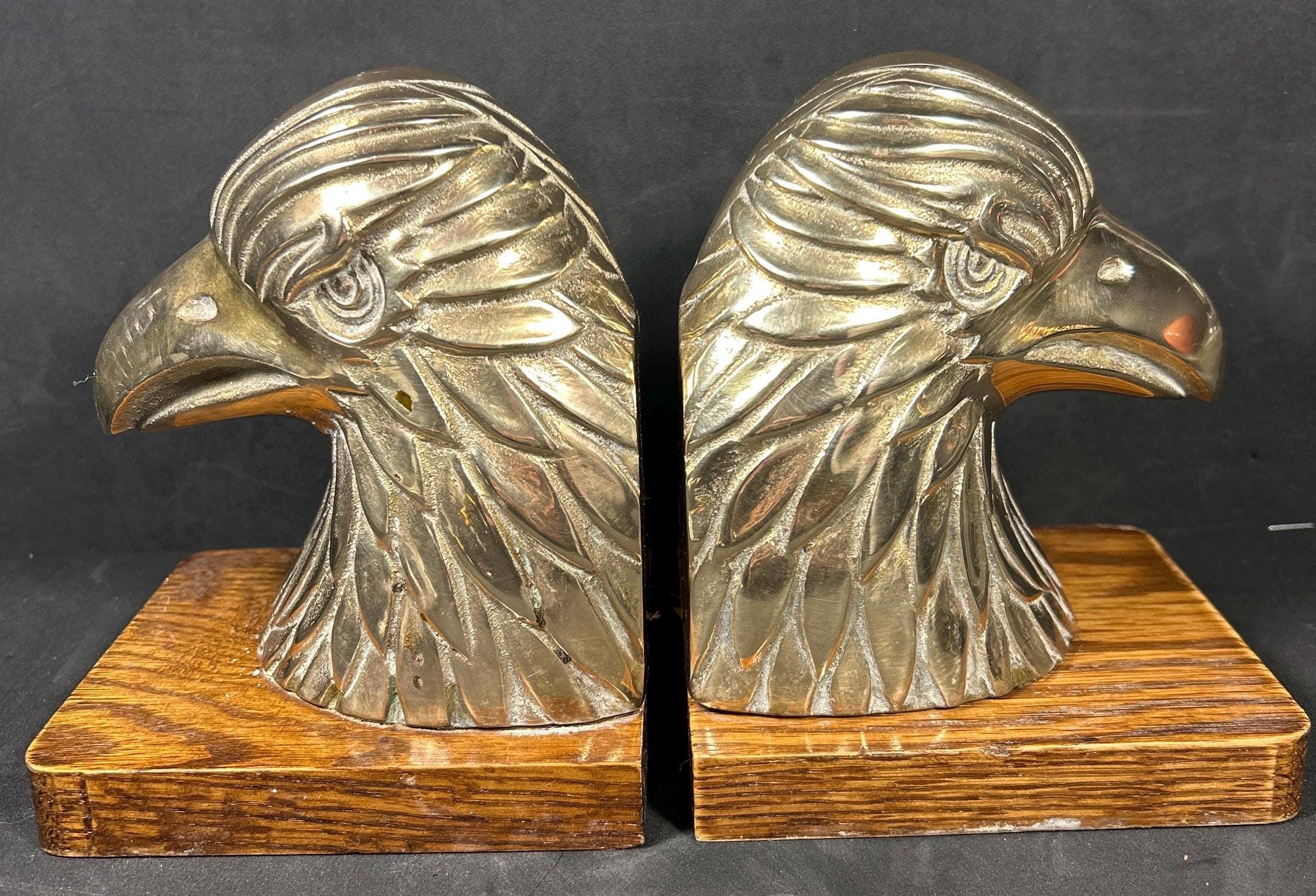 鷲　ブックエンド　アメリカ　USAビンテージ　アンティーク　真鍮？ 鷲 ブックエンド アメリカ USAビンテージ アンティーク