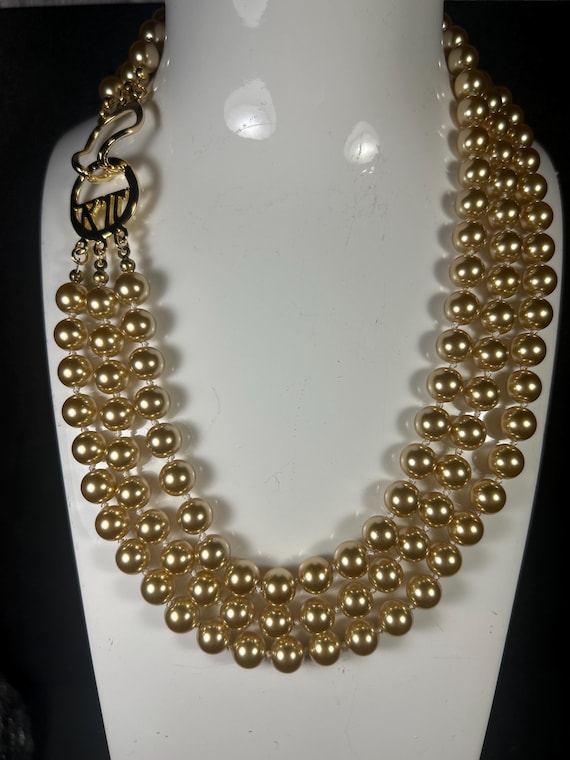 Vintage KJL Kenneth Jay Lane Vintage KJL  Champag… - image 1